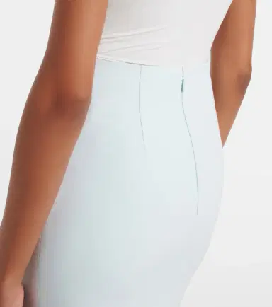 Roland Mouret Caped satin crêpe midi skirt | Thumbnail 6