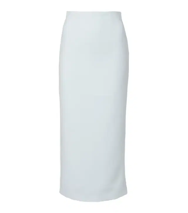 Caped satin crêpe midi skirt