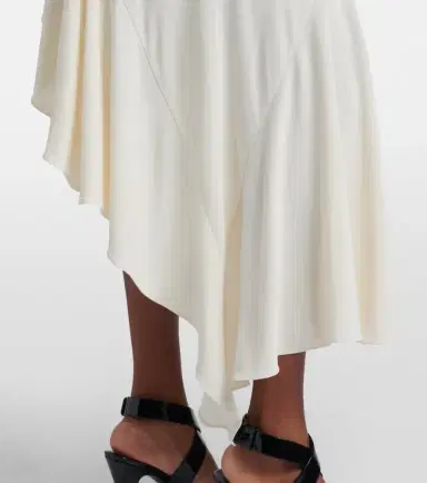 Alaïa Alaïa Asymmetric jersey midi dress | Thumbnail 2