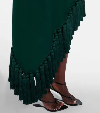 Alaïa Alaïa Asymmetric wool gabardine midi skirt | Thumbnail 3 Alaïa Alaïa Asymmetric wool gabardine midi skirt | Thumbnail 3