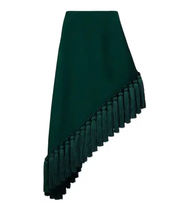 Alaïa Alaïa Asymmetric wool gabardine midi skirt | Thumbnail 1 Alaïa Alaïa Asymmetric wool gabardine midi skirt | Thumbnail 1