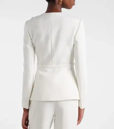 Roland Mouret Floral-appliqué crêpe jacket | Thumbnail 6 Roland Mouret Floral-appliqué crêpe jacket | Thumbnail 6