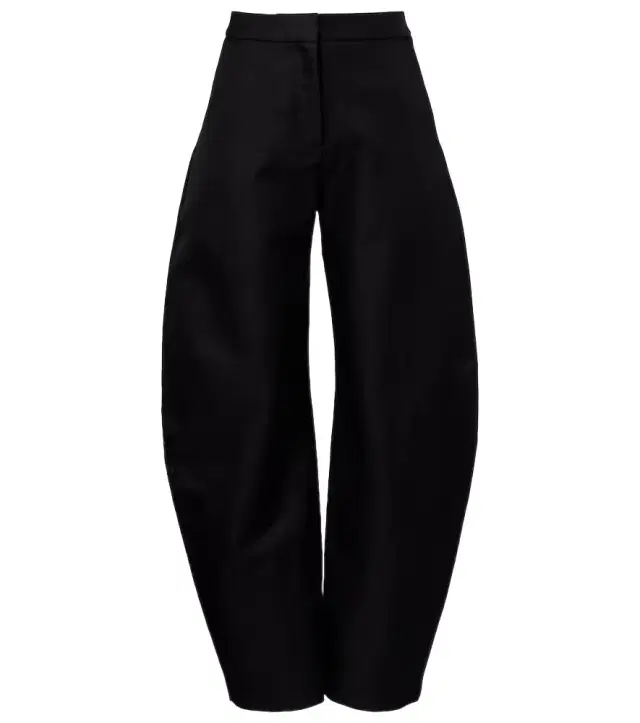 Alaia Alaïa Wool and silk barrel-leg pants