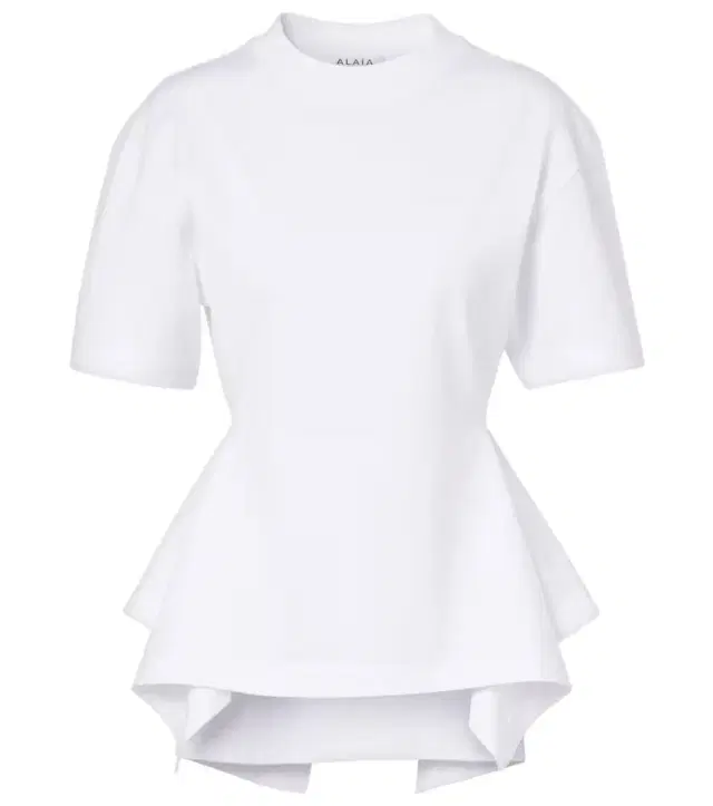 Alaïa Draped cotton jersey T-shirt