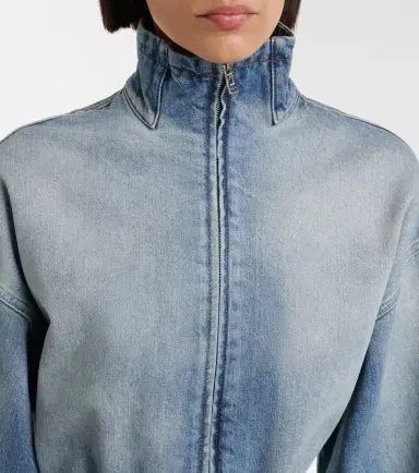 Alaïa Alaïa Belted cotton denim romper | Thumbnail 4 Alaïa Alaïa Belted cotton denim romper | Thumbnail 4