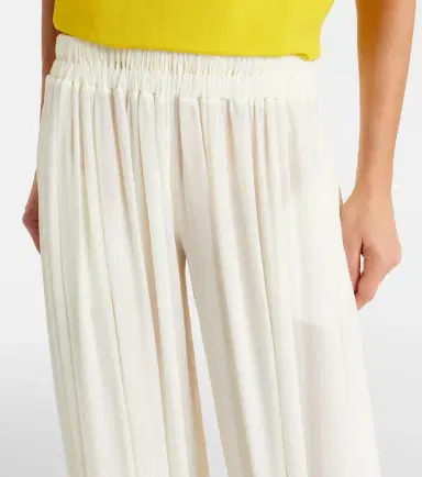 Alaïa Alaïa Silk-blend wide-leg pants | Thumbnail 4