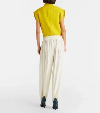 Alaïa Alaïa Silk-blend wide-leg pants | Thumbnail 6