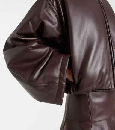 Alaïa Alaïa Layered leather bomber jacket | Thumbnail 4
