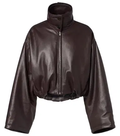 Alaïa Alaïa Layered leather bomber jacket | Thumbnail 1