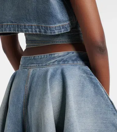 Alaïa Alaïa Draped tapered jeans | Thumbnail 3 Alaïa Alaïa Draped tapered jeans | Thumbnail 3