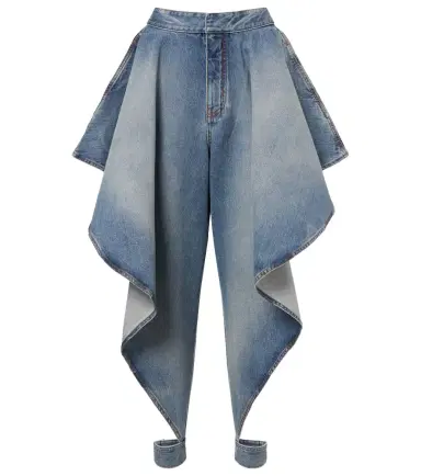 Alaïa Alaïa Draped tapered jeans | Thumbnail 1 Alaïa Alaïa Draped tapered jeans | Thumbnail 1