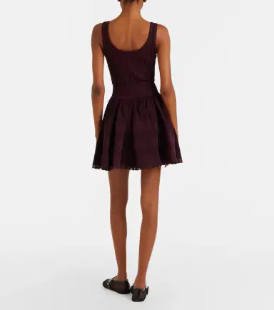 Alaïa Alaïa Ribbed-knit scalloped minidress | Thumbnail 2