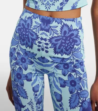Etro Printed jersey flared leggings | Thumbnail 3