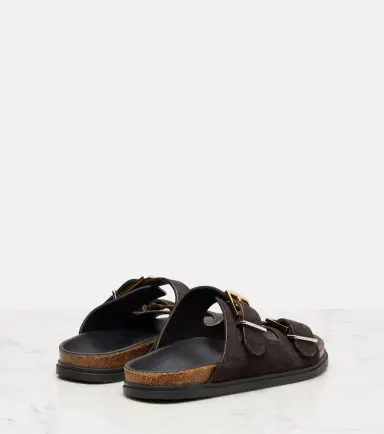 The Row Buckle suede slides | Thumbnail 5