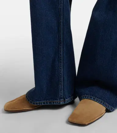 The Row Piper suede slides | Thumbnail 3
