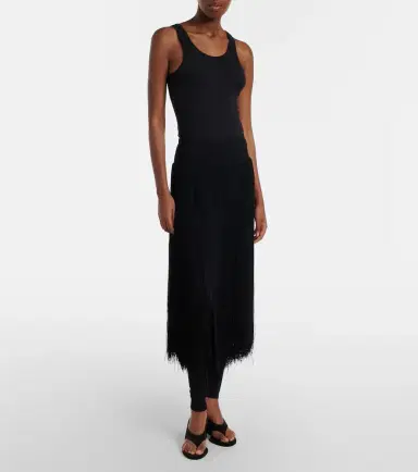 Alaïa Alaïa Fringed leggings | Thumbnail 2