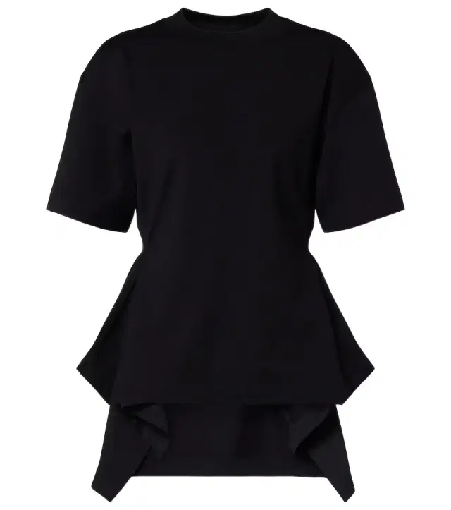 Alaïa Peplum cotton jersey T-shirt