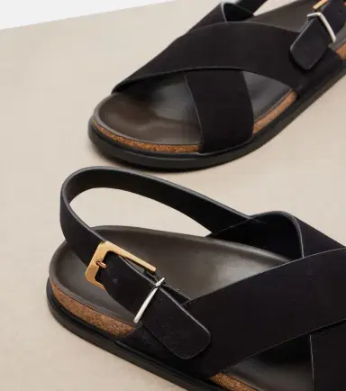 The Row Buckle suede sandals | Thumbnail 2