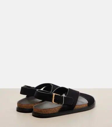 The Row Buckle suede sandals | Thumbnail 4
