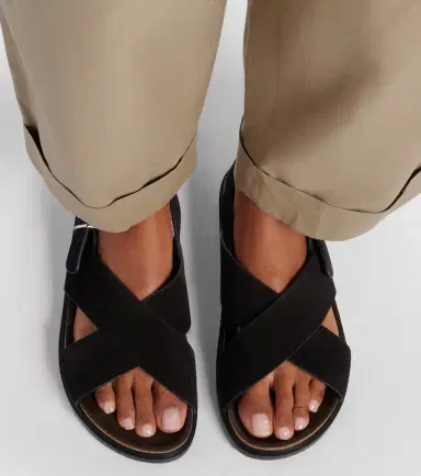 The Row Buckle suede sandals | Thumbnail 6