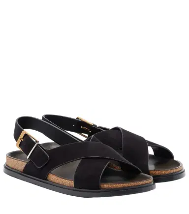 The Row Buckle suede sandals | Thumbnail 1