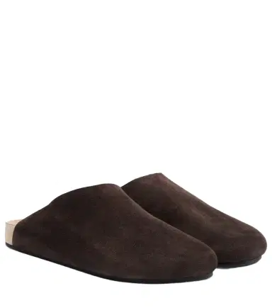 The Row Hudson Two suede mules | Thumbnail 1