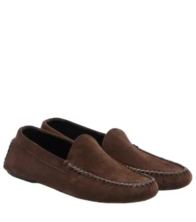 The Row Lucca suede loafers | Thumbnail 1 The Row Lucca suede loafers | Thumbnail 1