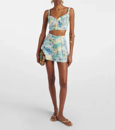 Etro Floral cotton crop top | Thumbnail 3 Etro Floral cotton crop top | Thumbnail 3