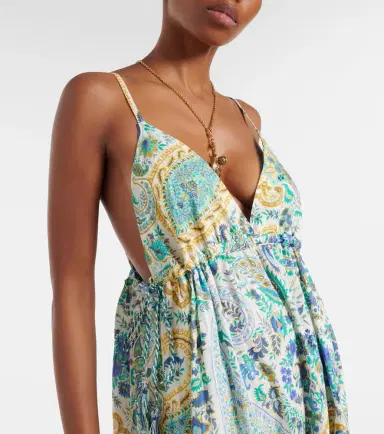 Etro Paisley tiered cotton maxi dress | Thumbnail 6