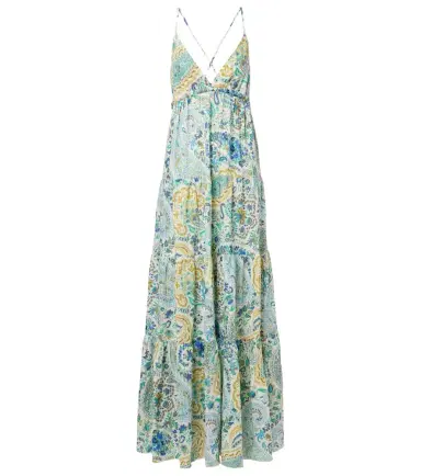 Etro Paisley tiered cotton maxi dress | Thumbnail 1