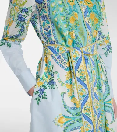 Etro Belted floral cotton shirt dress | Thumbnail 4 Etro Belted floral cotton shirt dress | Thumbnail 4
