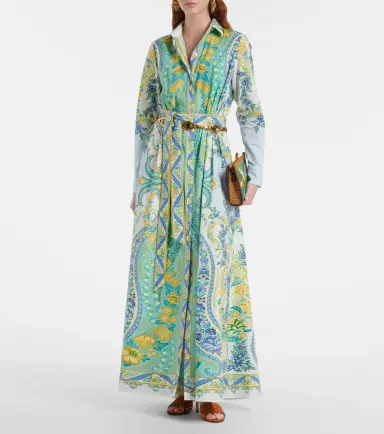 Etro Belted floral cotton shirt dress | Thumbnail 5 Etro Belted floral cotton shirt dress | Thumbnail 5