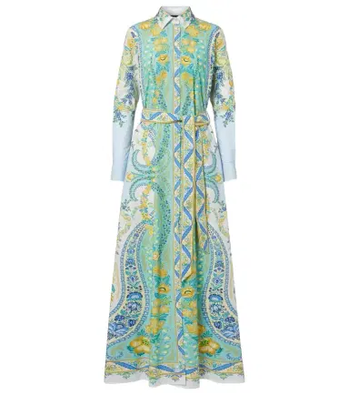 Etro Belted floral cotton shirt dress | Thumbnail 1 Etro Belted floral cotton shirt dress | Thumbnail 1