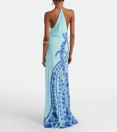 Etro Printed halterneck maxi dress | Thumbnail 3