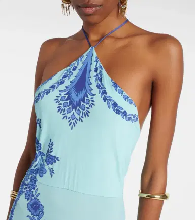 Etro Printed halterneck maxi dress | Thumbnail 4