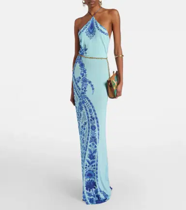 Etro Printed halterneck maxi dress | Thumbnail 5