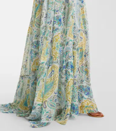 Etro Paisley silk chiffon maxi dress | Thumbnail 3