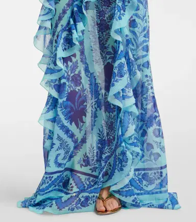 Etro Floral ruffled gown | Thumbnail 2