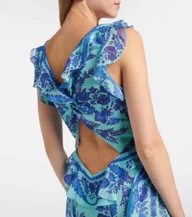Etro Floral ruffled gown | Thumbnail 3