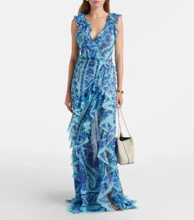 Etro Floral ruffled gown | Thumbnail 5