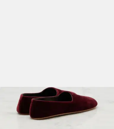 The Row Ponti velvet slip-on shoes | Thumbnail 2