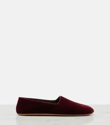 The Row Ponti velvet slip-on shoes | Thumbnail 4