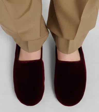 The Row Ponti velvet slip-on shoes | Thumbnail 6