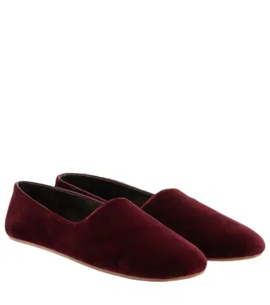 The Row Ponti velvet slip-on shoes | Thumbnail 1