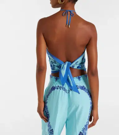 Etro Paisley halterneck silk top | Thumbnail 3 Etro Paisley halterneck silk top | Thumbnail 3