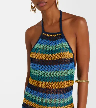 Etro Striped cotton-blend maxi dress | Thumbnail 3 Etro Striped cotton-blend maxi dress | Thumbnail 3