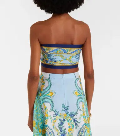 Etro Printed silk bandeau top | Thumbnail 2 Etro Printed silk bandeau top | Thumbnail 2