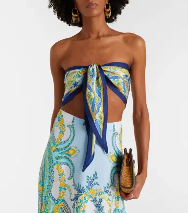 Etro Printed silk bandeau top | Thumbnail 3 Etro Printed silk bandeau top | Thumbnail 3