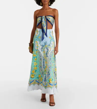 Etro Printed silk bandeau top | Thumbnail 4 Etro Printed silk bandeau top | Thumbnail 4