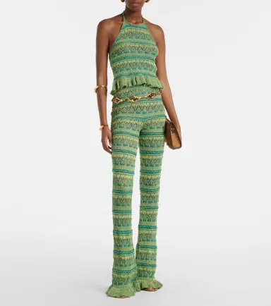 Etro Crochet halterneck cotton top | Thumbnail 3